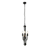 Lodge 5Lt Pendant - Black Metal - Comet Lighting