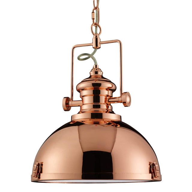 Louisiana Pendant - Copper Metal & Clear Lens - Comet Lighting