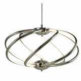 Magic 7Lt Pendant - Chrome Metal & Opal Acrylic - Comet Lighting