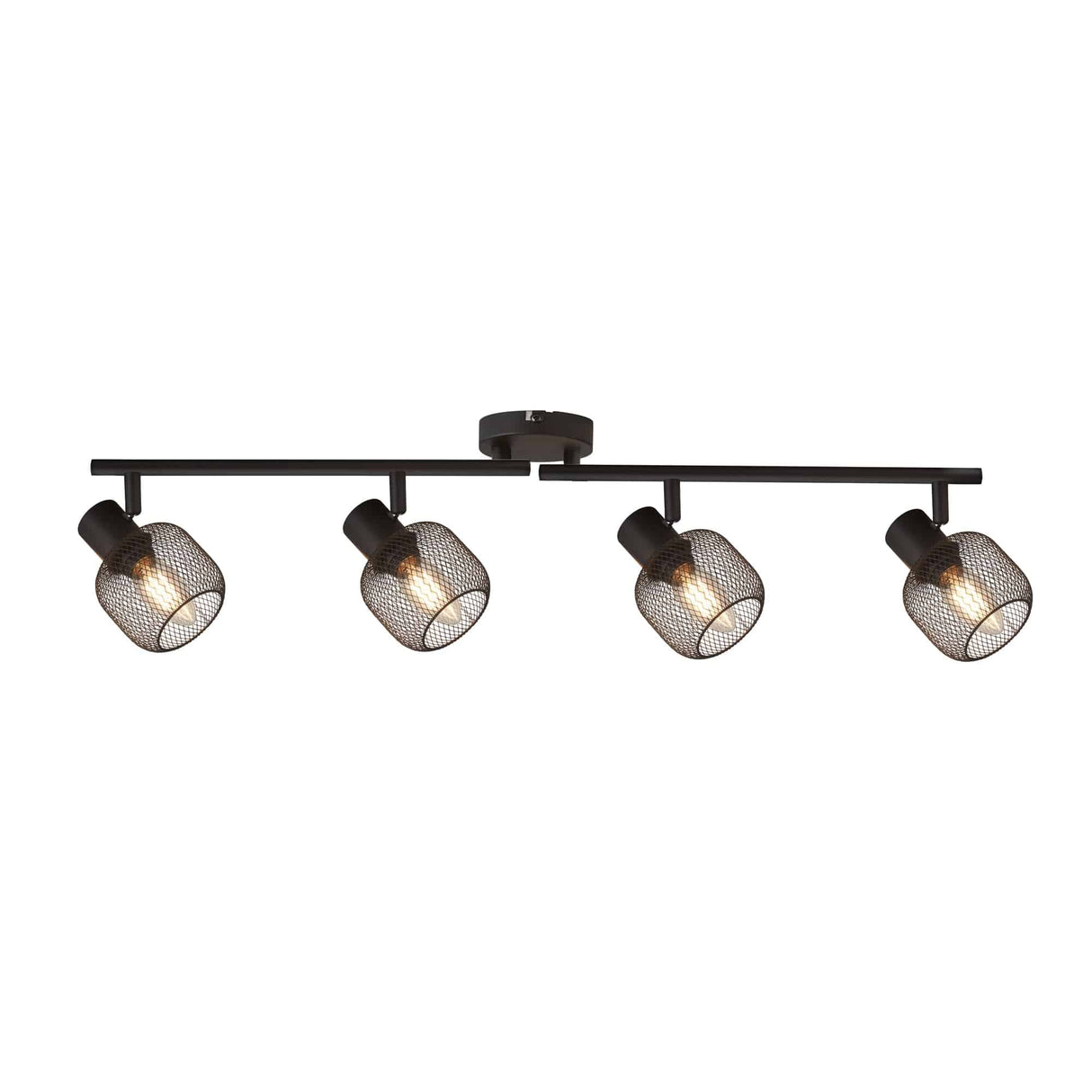 Meshy 4Lt Cage Bar Spotlight - Black Metal - Comet Lighting