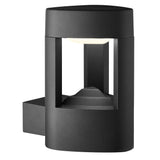 Michigan Outdoor Wall Light- Dark Grey Metal & Polycarbonate - Comet Lighting