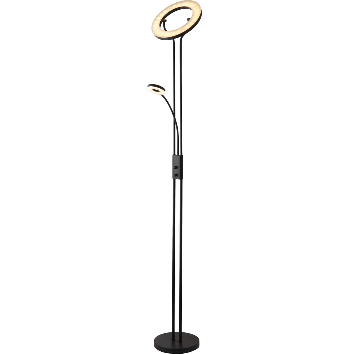 Mother & Child Floor Lamp - Matt Black Metal - Comet Lighting