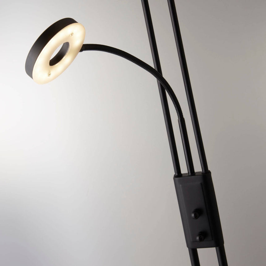 Mother & Child Floor Lamp - Matt Black Metal - Comet Lighting