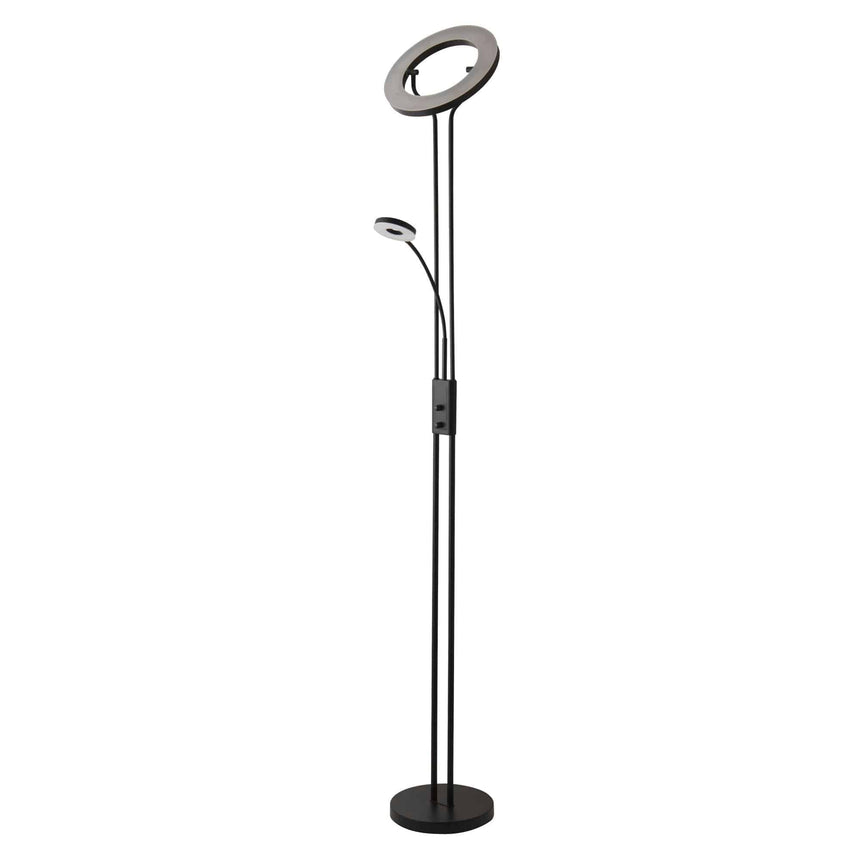 Mother & Child Floor Lamp - Matt Black Metal - Comet Lighting