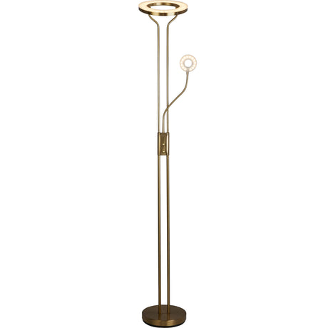 Mother & Child Floor Lamp - Satin Brass Metal - Comet Lighting