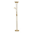 Mother & Child LED Dimmable Floor Lamp - Satin Brass - Comet Lighting