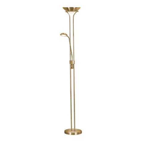 Mother & Child LED Dimmable Floor Lamp - Satin Brass - Comet Lighting