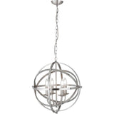 Orbit 4Lt Pendant - Satin Silver Metal - Comet Lighting