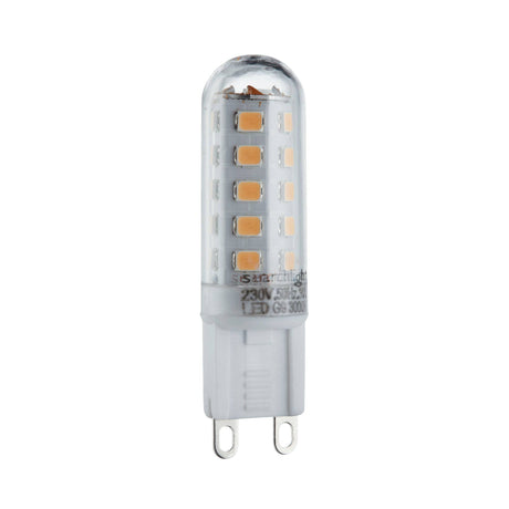 Pack 10 G9 LED Lamp - 3W, 300 Lumens, Warm White - Comet Lighting