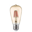 Pack 5 Dimmable LED E27 Filament Squirrel Lamp - Amber Glass - Comet Lighting