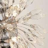 Peacock 4Lt Wall Light - Chrome Metal & Crystal - Comet Lighting