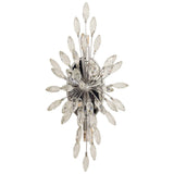 Peacock 4Lt Wall Light - Chrome Metal & Crystal - Comet Lighting