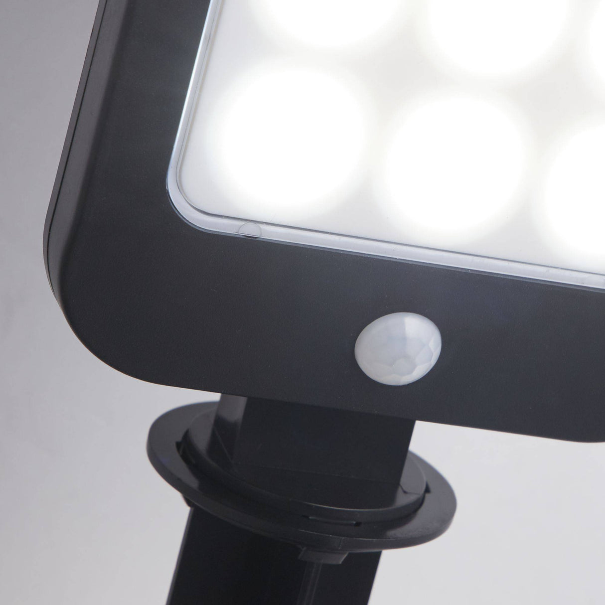 Solar Outdoor Spike - Black Metal & White Polycarbonate - Comet Lighting