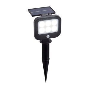 Solar Outdoor Spike - Black Metal & White Polycarbonate - Comet Lighting