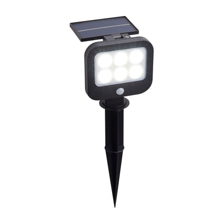 Solar Outdoor Spike - Black Metal & White Polycarbonate - Comet Lighting