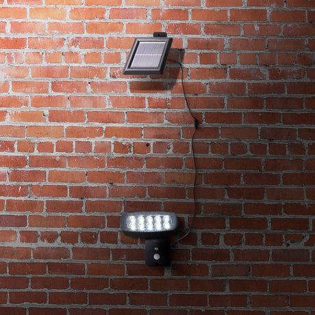 Solar Outdoor Wall Light - ABS & Clear Polycarbonate - Comet Lighting