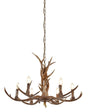 Stag 6Lt Pendant - Brown Resin - Comet Lighting