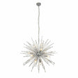 Starburst 10Lt Ceiling Pendant - Chrome & Glass - Comet Lighting