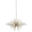 Starburst 8Lt Ceiling Pendant - Chrome & Glass - Comet Lighting