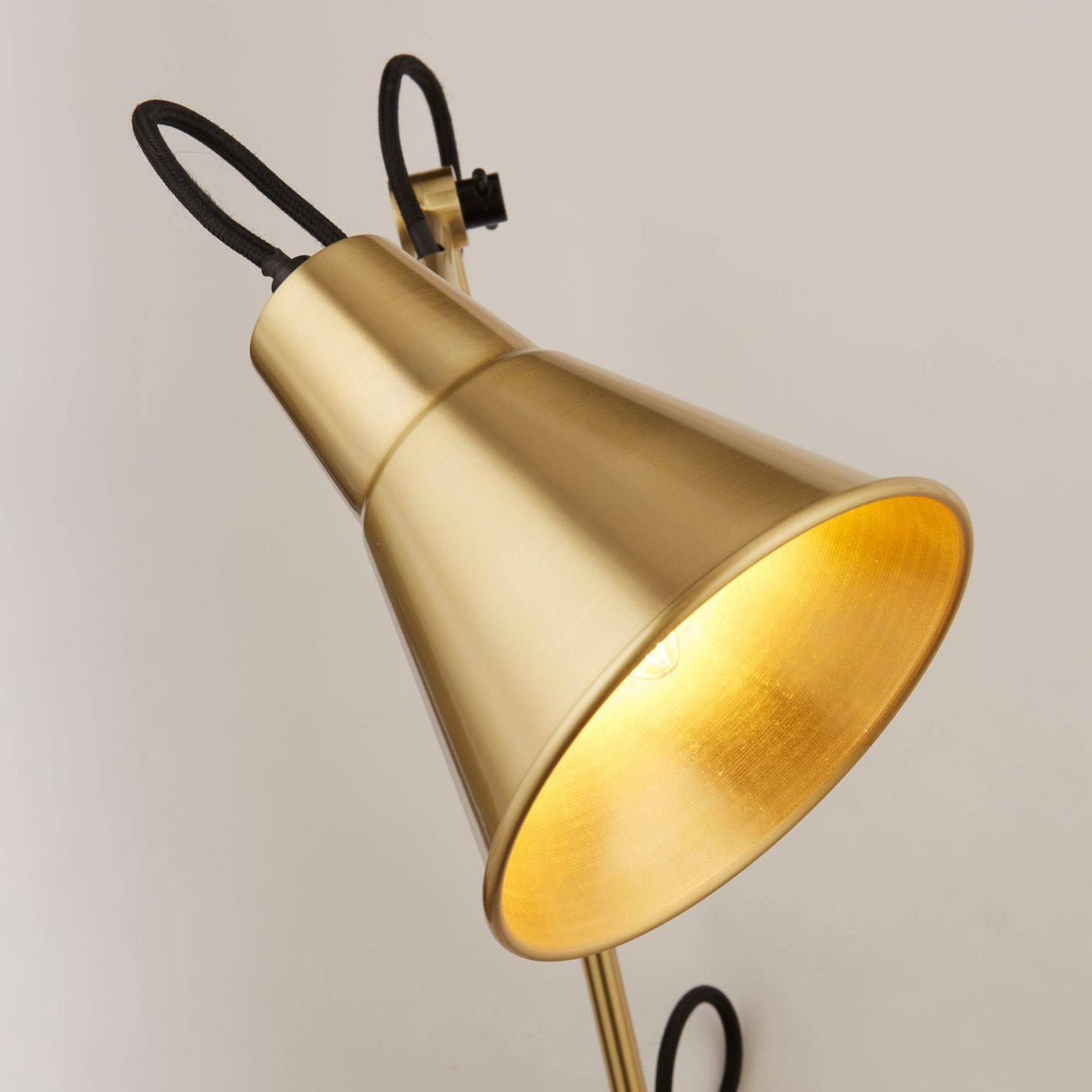 Swing Arm Wall Light - Brass Metal - Comet Lighting