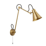 Swing Arm Wall Light - Brass Metal - Comet Lighting