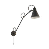 Swing Arm Wall Light - Grey Metal - Comet Lighting