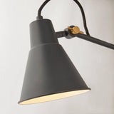 Swing Arm Wall Light - Grey Metal - Comet Lighting