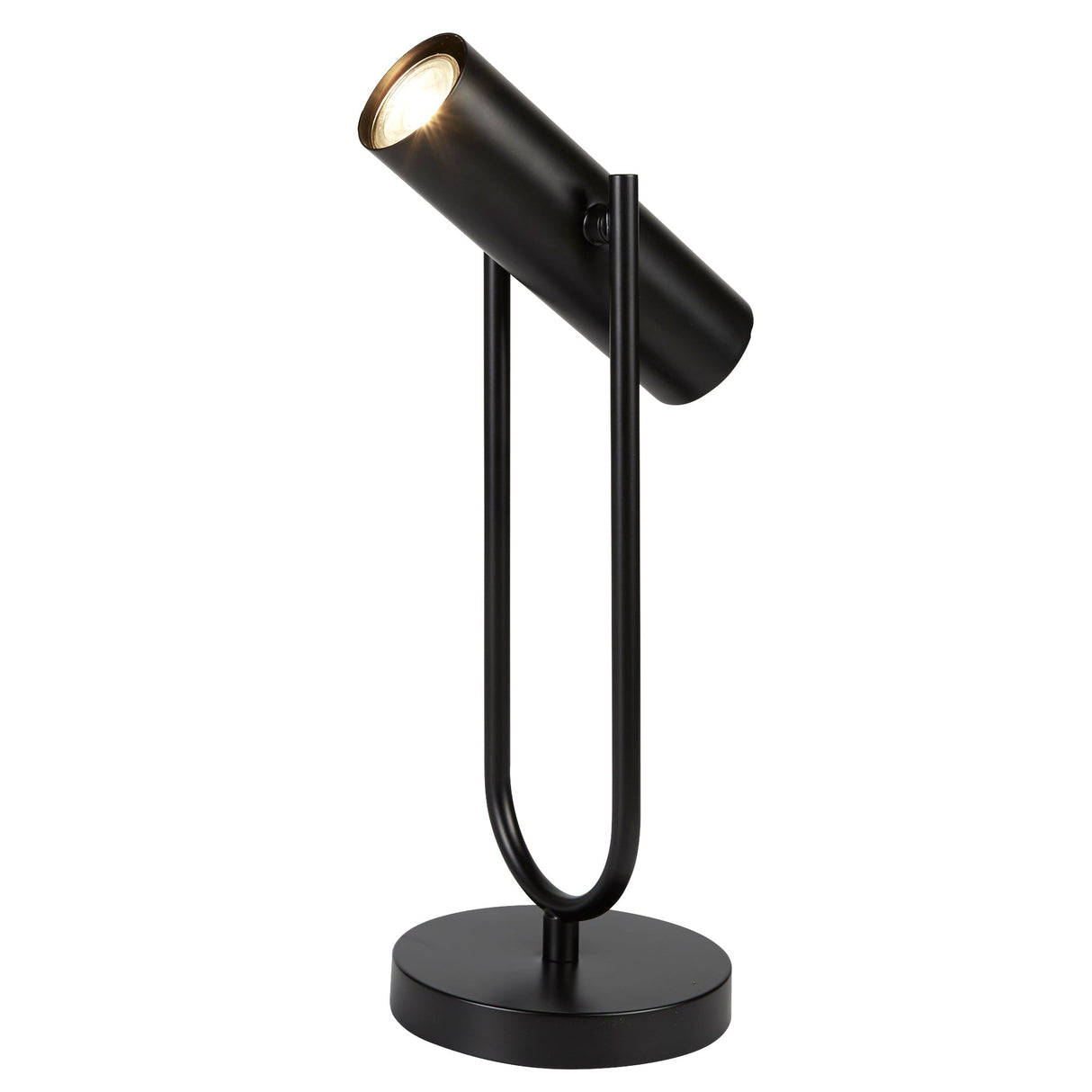 Telescope Table Lamp - Matt Black Metal - Comet Lighting