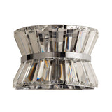 Uptown 2Lt Wall Light - Chrome Metal & Clear Crystal - Comet Lighting