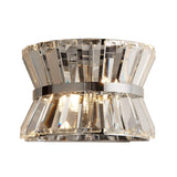 Uptown 2Lt Wall Light - Chrome Metal & Clear Crystal - Comet Lighting