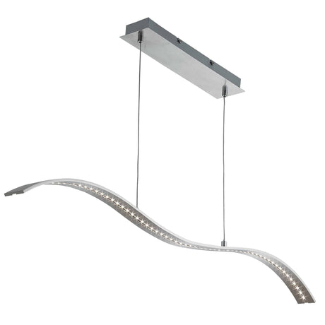 Wing Bar Pendant - Satin Silver Metal - Comet Lighting