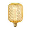 Wire Mesh Effect Drum Lamp - Gold Metal - Comet Lighting