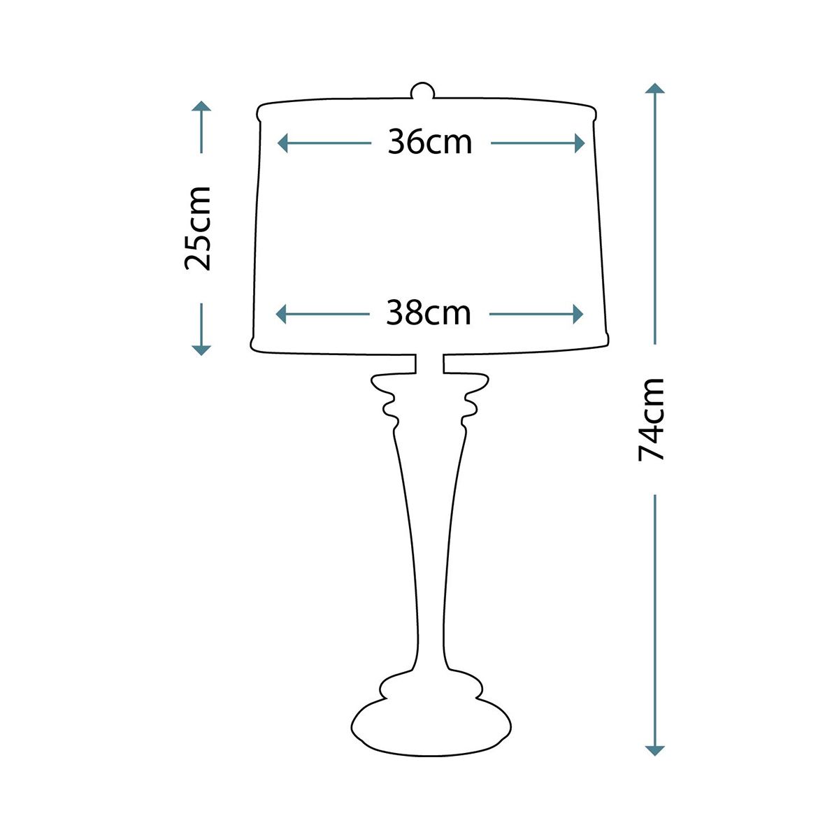 Brooklyn 1 Light Table Lamp