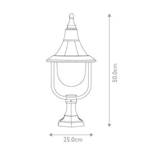 Shannon 1 Light Pedestal - Comet Lighting