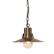 Sheldon 1 Light Chain Lantern - Aged Brass - Comet Lighting