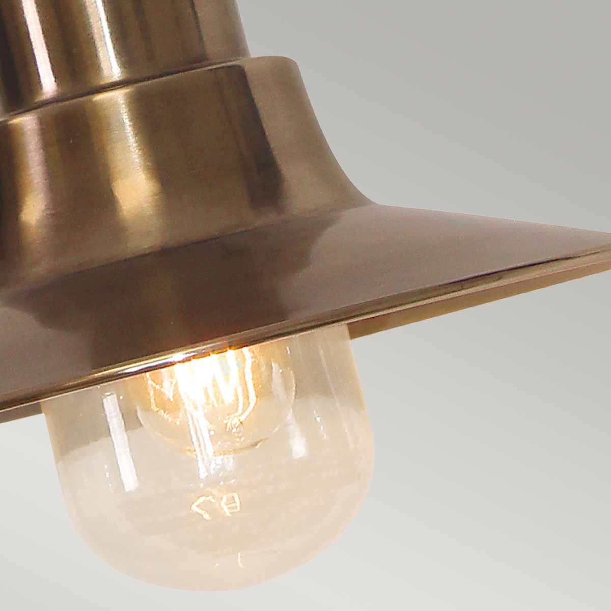 Sheldon 1 Light Chain Lantern - Aged Brass - Comet Lighting