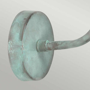 Sheldon 1 light Wall Lantern - Verdigris - Comet Lighting