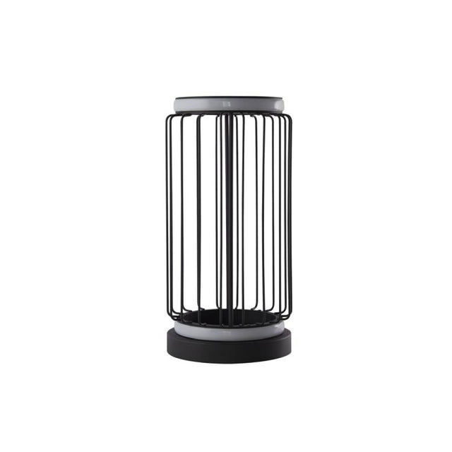 Circolo Cage LED Table Lamp - Black Metal