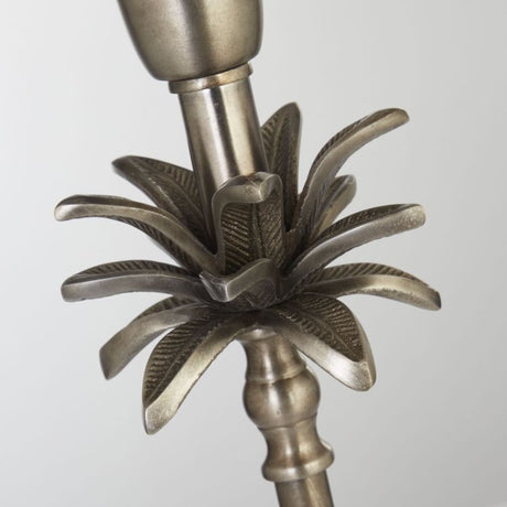Base Only - Palm Table Lamp - Antique Nickel