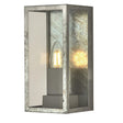 Box II Outdoor Wall Light - Silver & Clear Glass, IP44