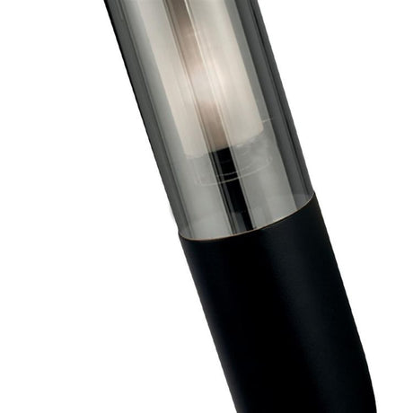Batton Outdoor Wall Light - Black & Smoked Diffuser, IP44