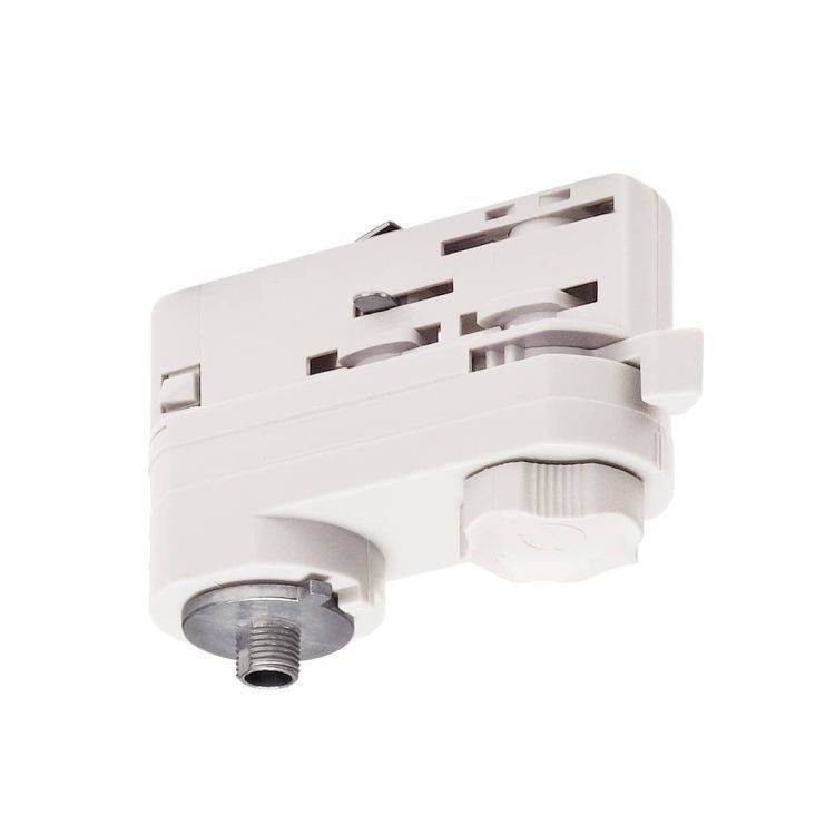 Light adapter for S-TRACK 3-circuit track| traffic white - Comet Lighting