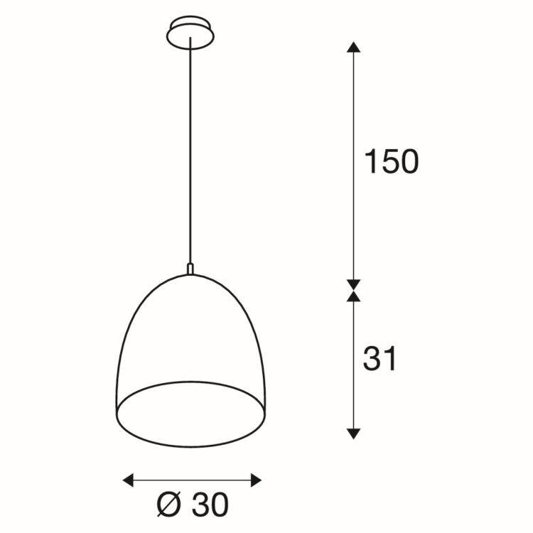 PARA CONE 30 copper brushed - Comet Lighting