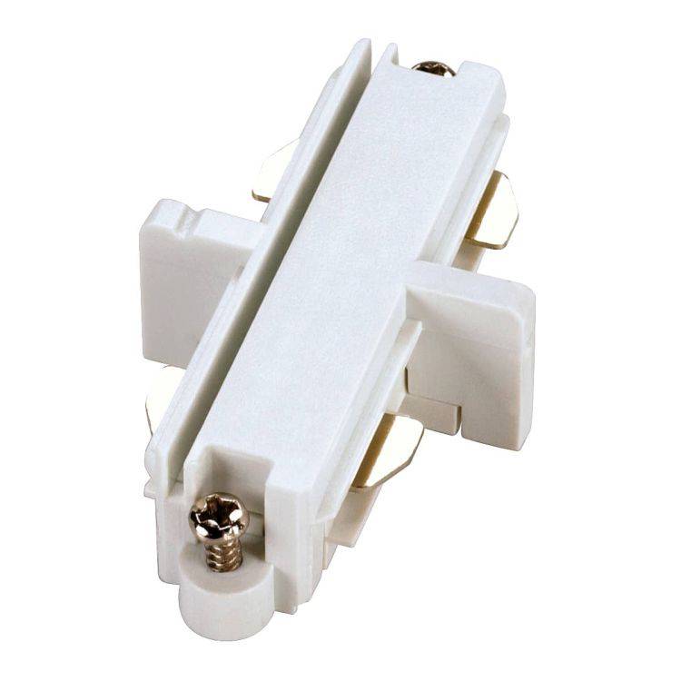 Straight connector for 1-Circuit Track white 143091 - Comet Lighting