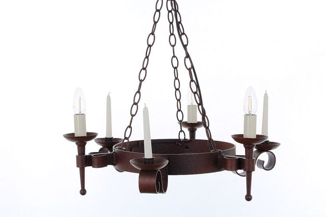SMITHBROOK Refectory 3lt/3 candle Ceiling Light Aged