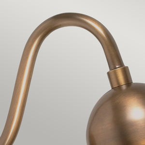 Somerton Outdoor Wall Light Brass - Comet Lighting