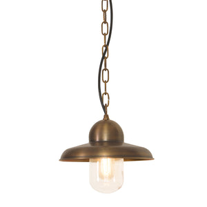 Somerton Outdoor Chain Lantern Brass - Comet Lighting