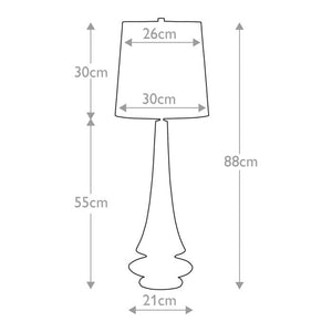 Spin 1 Light Table Lamp - Grey - Comet Lighting