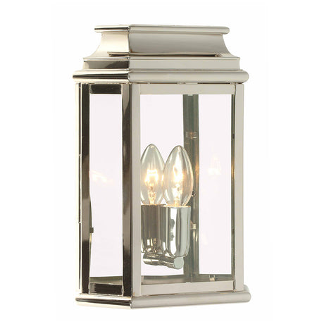 St Martins Outdoor Wall Lantern Polished Nickel - Comet Lighting