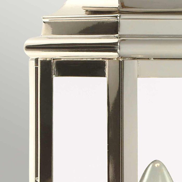 St Martins 1 Light Wall Lantern - Polished Nickel - Comet Lighting